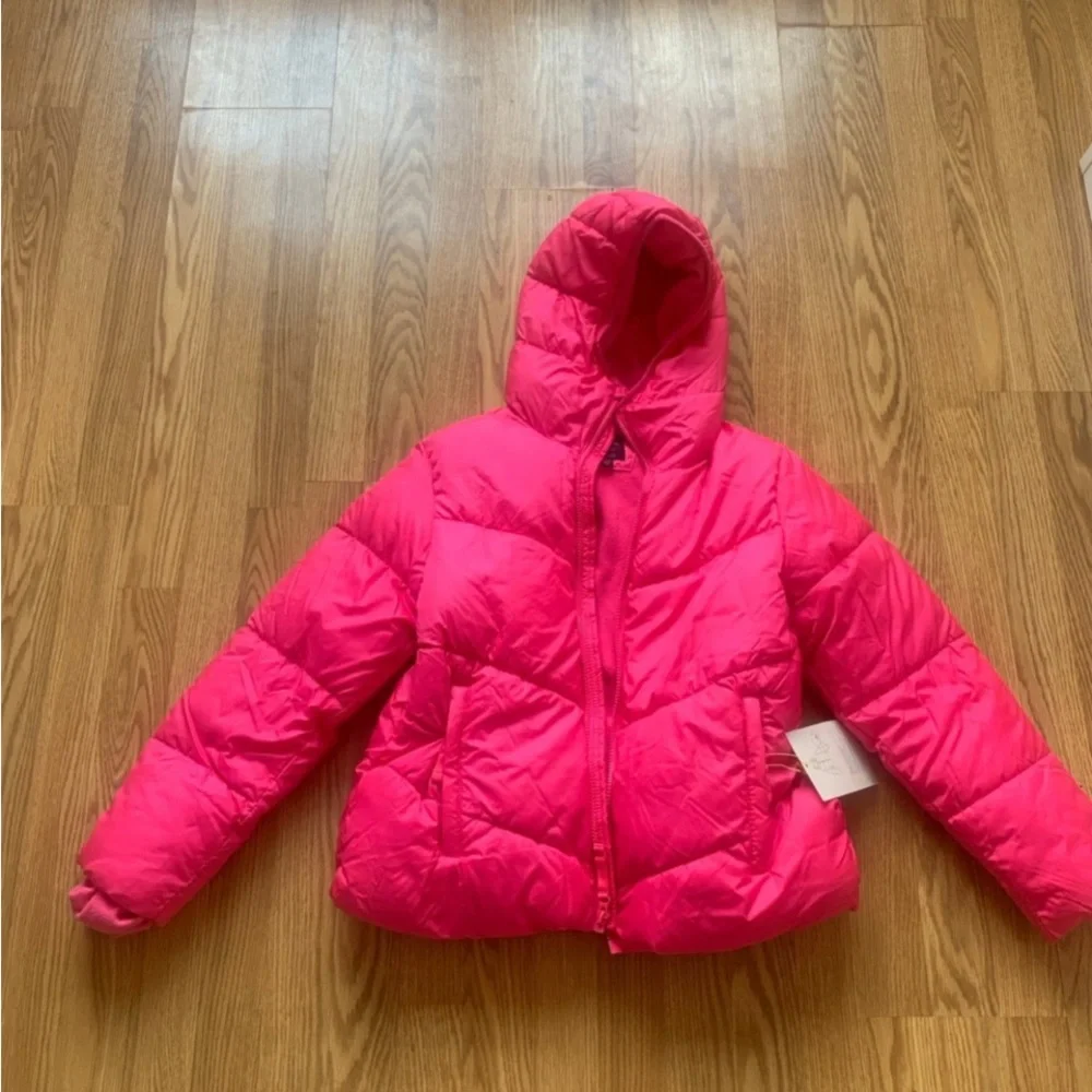 Kids Pink Puffer Jacket - Picture 1 of 4